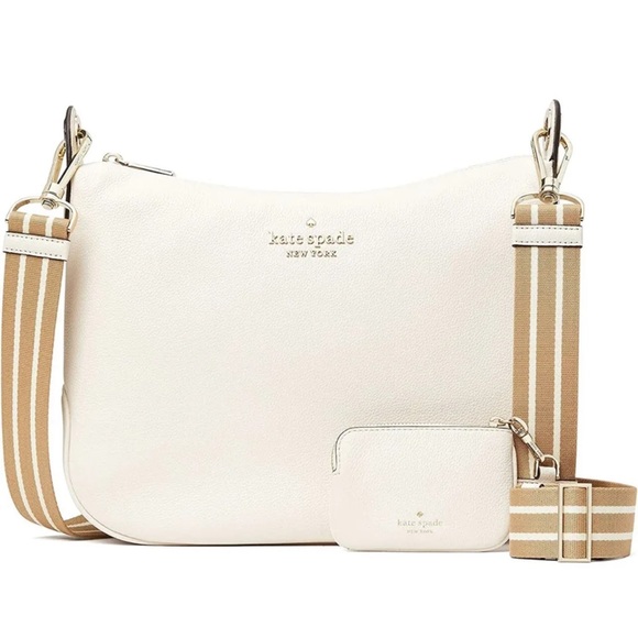 Kate Spade Large Pebbled Leather Crossbody Bag + Zip Pouch - Picture 3 of 4